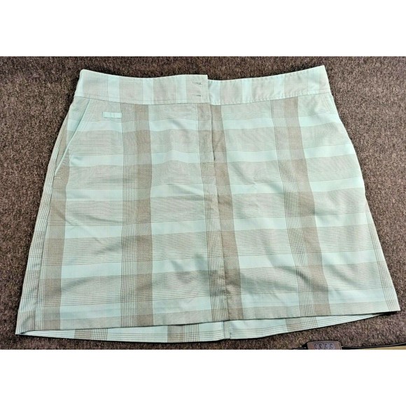 Izod Dresses & Skirts - Izod XFG Cool FX Tennis Skirt Skort Mint Green Geometric Design Womens Size 14